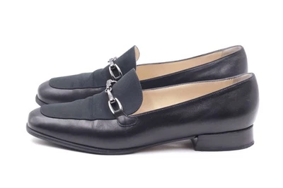 PETER KAISER Damen Mokassins Slipper EUR 38 UK 5 Schwarz Echt Leder Halbschuhe - Bild 1 von 4