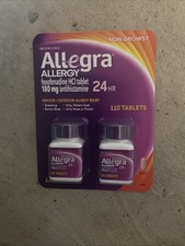 Allegra Allergy 24HR 110 Tablets 180mg Non-Drowsy EXP 06/2027