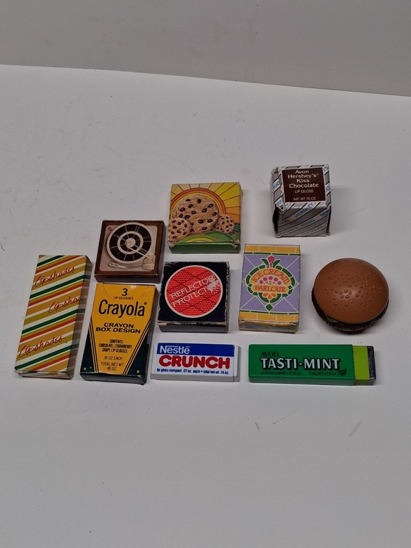 Vintage Avon Crayola, #1 Hit, Cookie, Hersheys Kiss  Lip Gloss Lot Of 10