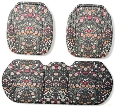 Car Seats Cushions Vintage Green Floral Full Set Car vintage green floral-full