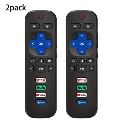 2 Pack Replacement for All Roku TV Remote Compatible for TCL-ONN-Hisense-Roku