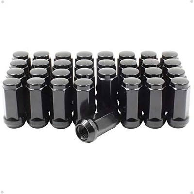Set of 32 Solid 1-Piece Lug Nut Installation Kit 3/4 Hex (Value) Black 32 Pack