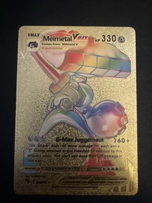 Melmetal Vmax Rainbow Gold Foil | eBay