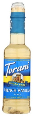 Torani French Vanilla Syrup, Sugar Free, 12.7 Fl Oz (Pack of 4), Natural 