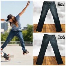 Zumies Empyre 32" Jean Bleu Coupe Ajustée à Jambes Droites Homme Taille 32