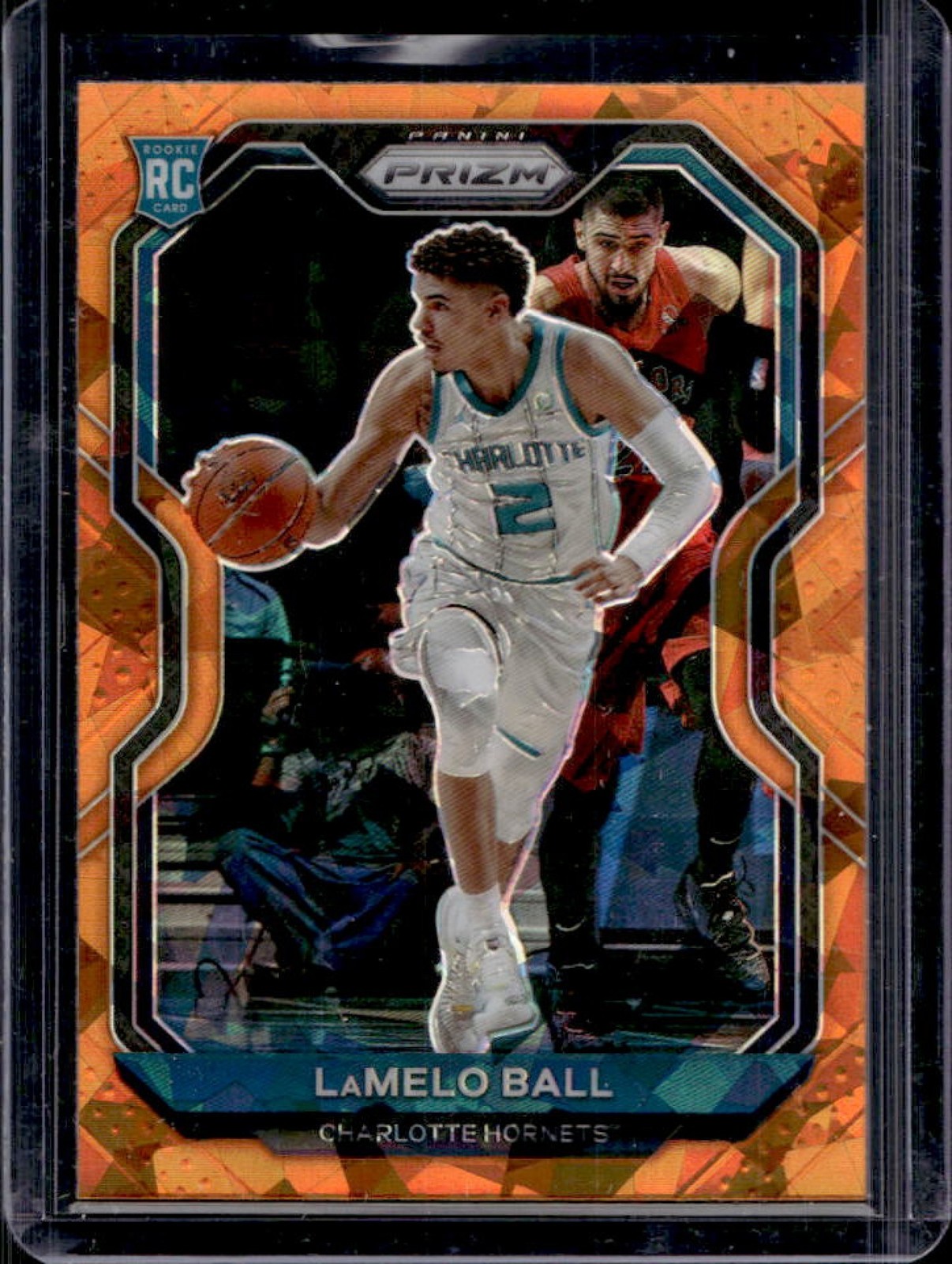 2020-21 Prizm LaMelo Ball RC Orange Ice Prizms Rookie #278 Hornets