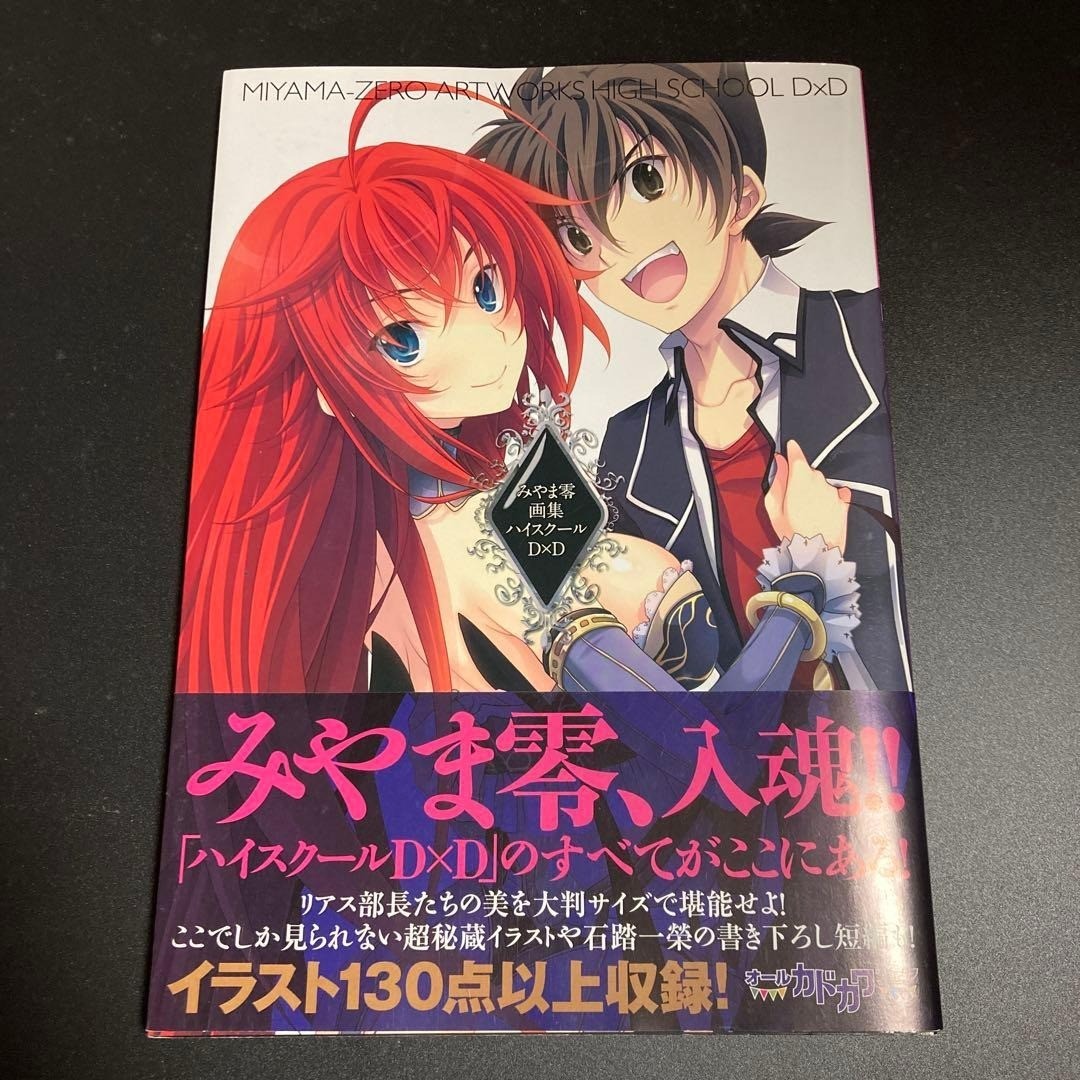 Miyama-Zero Works High School DxD Artworks Art Book Used Japan | eBay