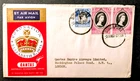 Singapore 1953 10c black/red-purple Coronation  Qantas Special issue Cover Sg32