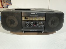 Vintage SONY CFD-V10 Portable Stereo FM Radio CD Cassette-Corder Player Boombox
