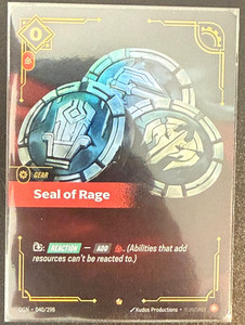 25+ Seal of Rage Riftbound for sale | Updated Oct 2026
