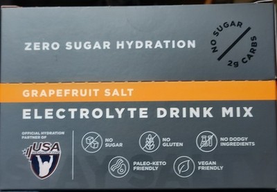 LMNT Electrolyte Drink Mix-Zero Sugar.              30 Stick Packs 6g