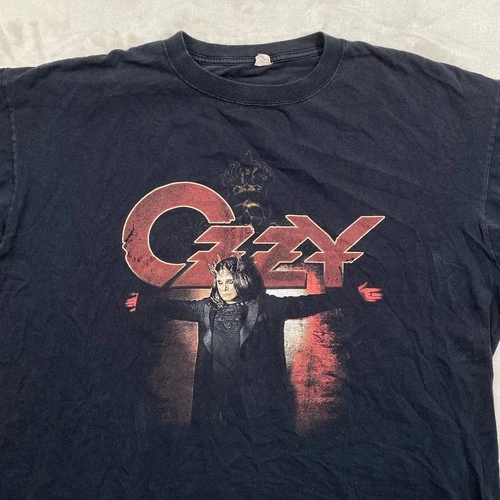 Ozzy Osbourne Black Rain Tour Shirt 2XL US Tour Dou 2000s vintage concert t-shirt, vintage, size XXL, single stitch, B+ condition
