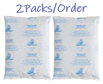 Nordic Ice 24oz 8x5.5x1 Non-Sweat Gel Re-Usable Cold Pack Non-Toxic Food/Medical