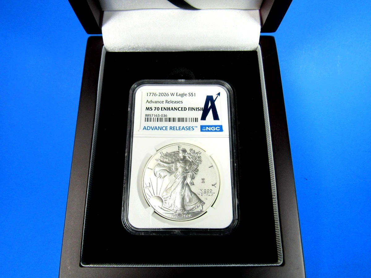 American Eagle MS 70 Graded Business NGC Certified Silver Bullion
