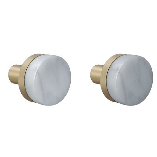 brass brushed gold coat hook natural marble bathroom bathrobe hook ...