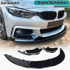 Frontlippe Spoiler Front Glanz Schwarz paßt für BMW 4er F32 F33 F36 Sport Paket