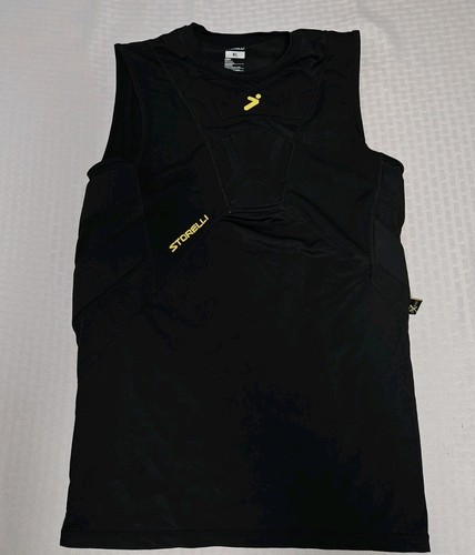STORELLI Bodyshield Padded Sleeveless Compression Shirt-Adult XL Black EXCELLENT