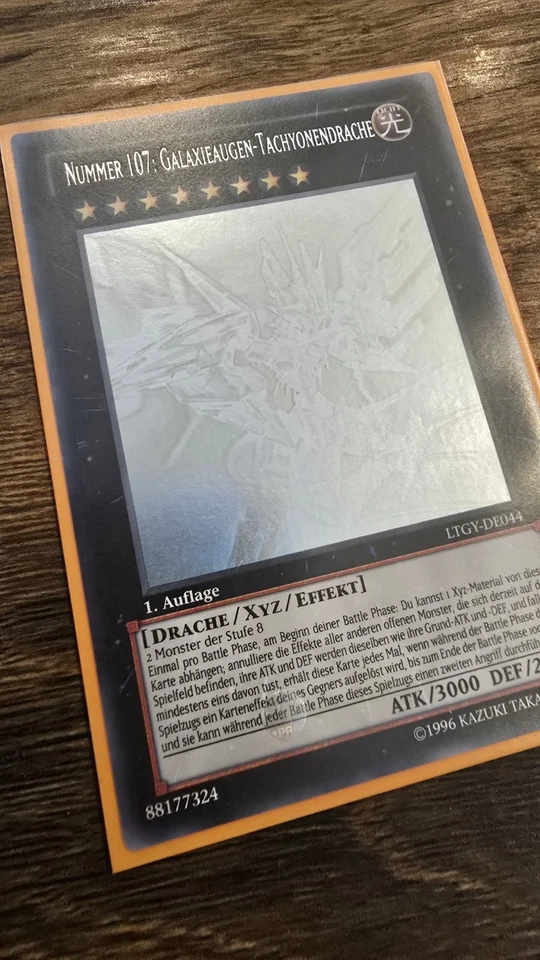Yugioh Nummer 107 Galaxieaugen-Tachyonendrache 1. Aufl. NM LTGY-DE044 Ghost Rare - Bild 3 von 4