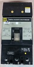 Square D KC34225 3 Pole 225 Amp 480 Volt Electrical Circuit Breaker See pics