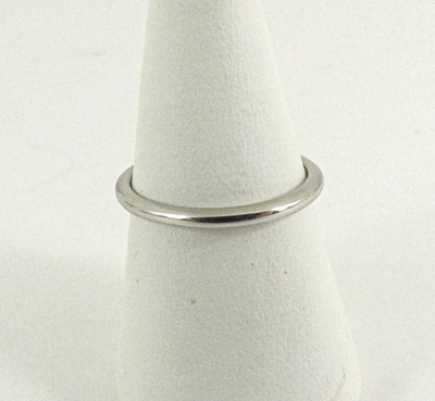 18 kt Weißgold Ehering Band schlicht gepunzt 1 mm Größe K mit Geschenkbox
