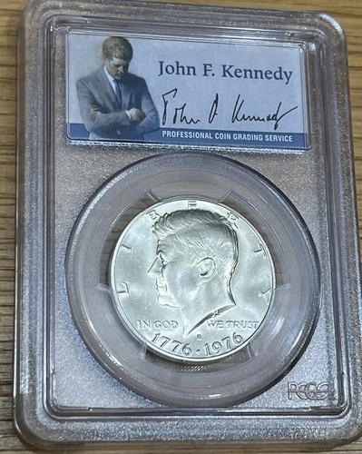 1976-S 50C - PCGS  MS67  - Silver - John F. Kennedy Label
