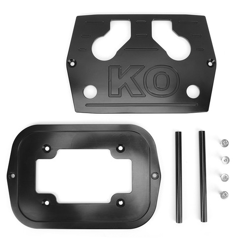 _Aluminum Alloy Battery Tray Mounting Bracket Car Modiifed AccessoryBlack - Photo 4/11