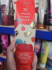 NEW 1 BATH & BODY WORKS COCONUT CANDY APPLE ULTIMATE HYDRATION BODY CREAM 8 OZ