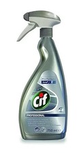 Cif Professional Stainless Steel Cleaner Spray  Pack of 6x750ml 4.17 per litre