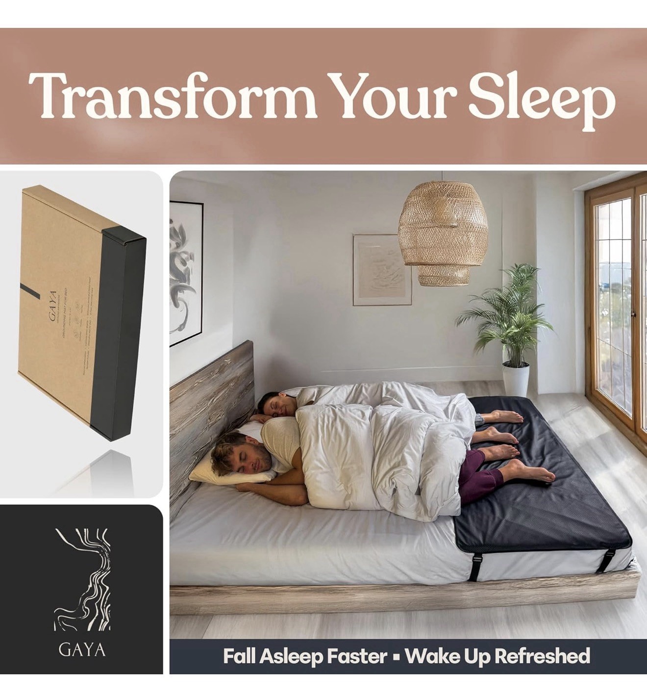 Grounding Mat for Bed King Size for Sleeping Improvement, Muscle Relaxation,