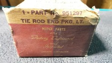 Mopar Nos Tie Rod End Part 951297 36 - 39 Plymouth 37 - 39 Dodge
