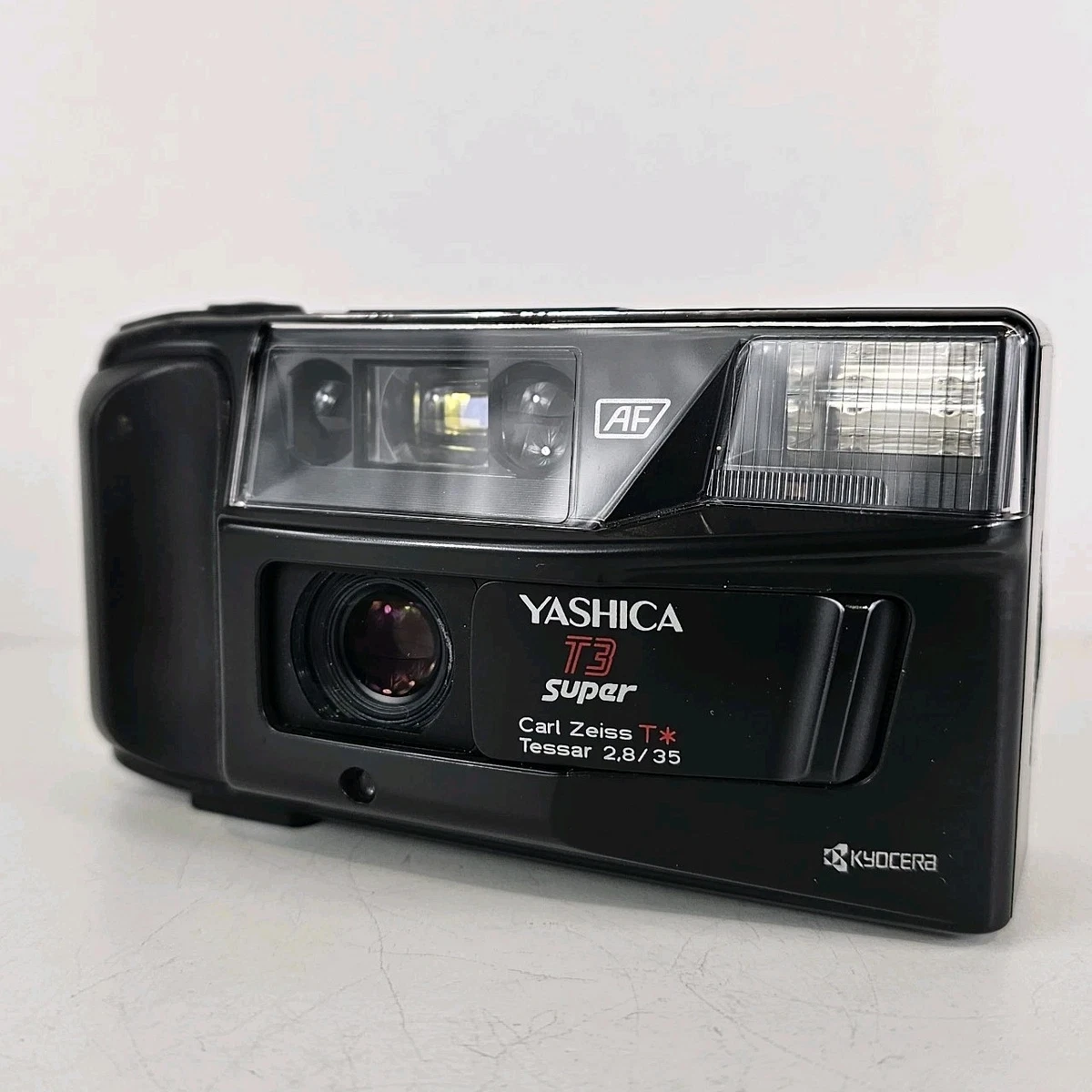 Yashica T3 Compact 35mm - Objectif Carl Zeiss 2.8 - Noir - Testé Et Fonctionne
