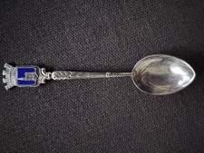 Souvenir-Löffel Straßbourg Mit Wappen, Silber, Antik, Vintage, gut erhalten