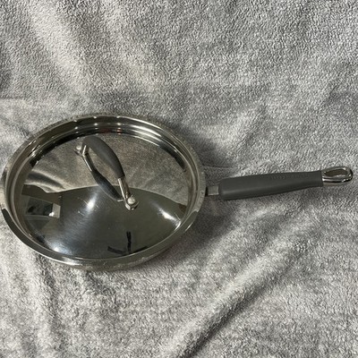 Kitchen Aid 10'' Saucepan, 18/10 Stainless Steel w/ Lid tri-ply w/ soft handle