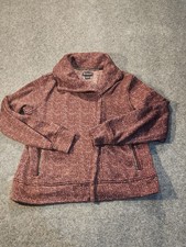 ARIAT Fortuna Jacket Sweater Women XL Extra Large Fleece Purple Zip Equestrian