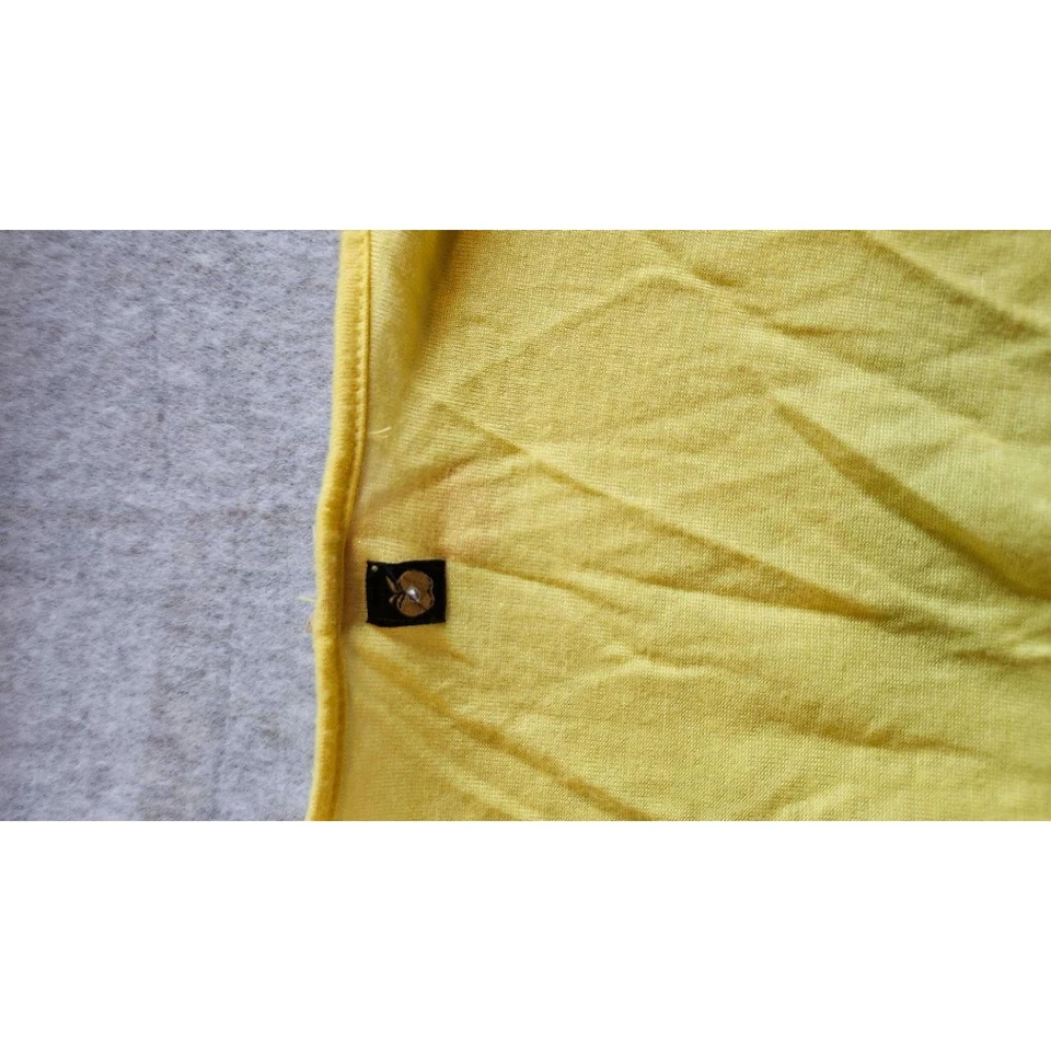 Vestido túnica APPLE BOTTOMS grande amarillo cuello en V ala de murciélago informal cordón bohemio Foto 4 de 4