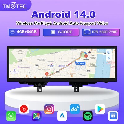 14.9'' Android Autoradio CarPlay 4G+64GB Für BMW F30 F31 F34 NBT WIFI GPS Navi BT