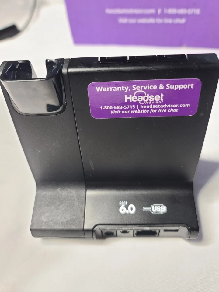 Sistema de auriculares inalámbricos de oficina Headset Advisor Plantronics Foto 3 de 4