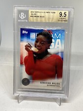 2016 Topps US Olympics USA Simone Biles Rookie RC BGS 9.5 GEM MINT POP 5 SILVER