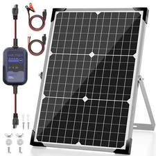 Solar Panel Kit 30W 12V with MPPT Controller, Solar Battery Trickle Charger M...