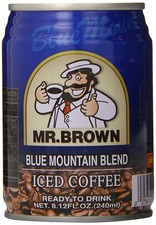 Mr Brown Blue Mountain Flavor Coffee 8.12 Fl Oz Pack of 24 Canned Drinks