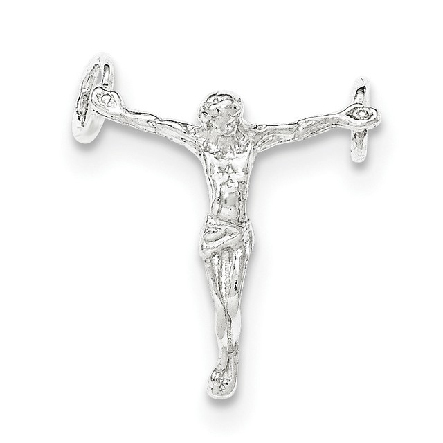 silver chain with jesus cross