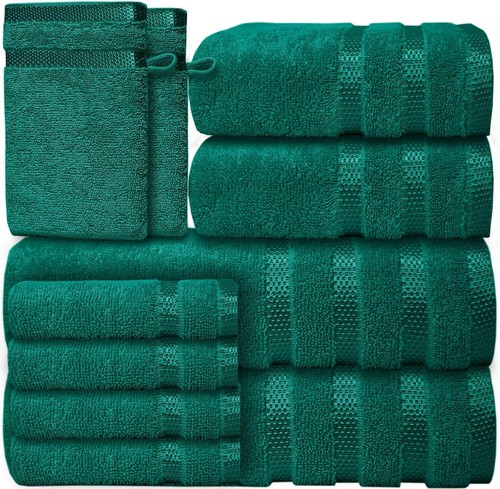 Casabella Luxury Bath Towel Set- 10 Piece Towels for Bathroom 100% Cotton - Picture 11 of 18