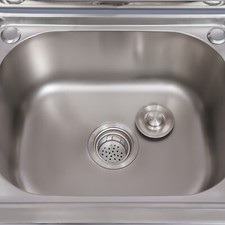 One Compartment Commercial Sink Stainless Steel for Garage, Restaurant, Kitchen