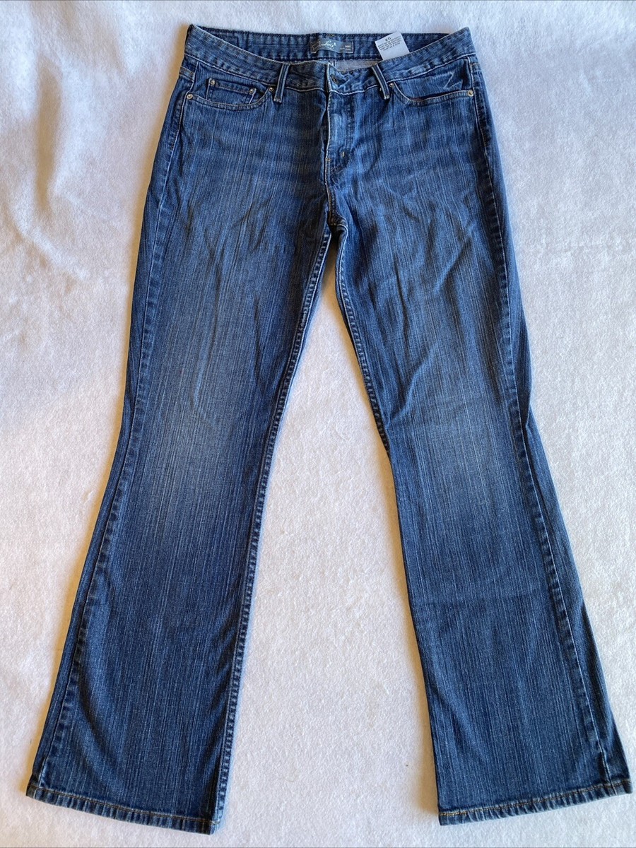 Levi's 553 Jeans Women's 12M Blue Denim Cotton Blend Boot Cut EUC