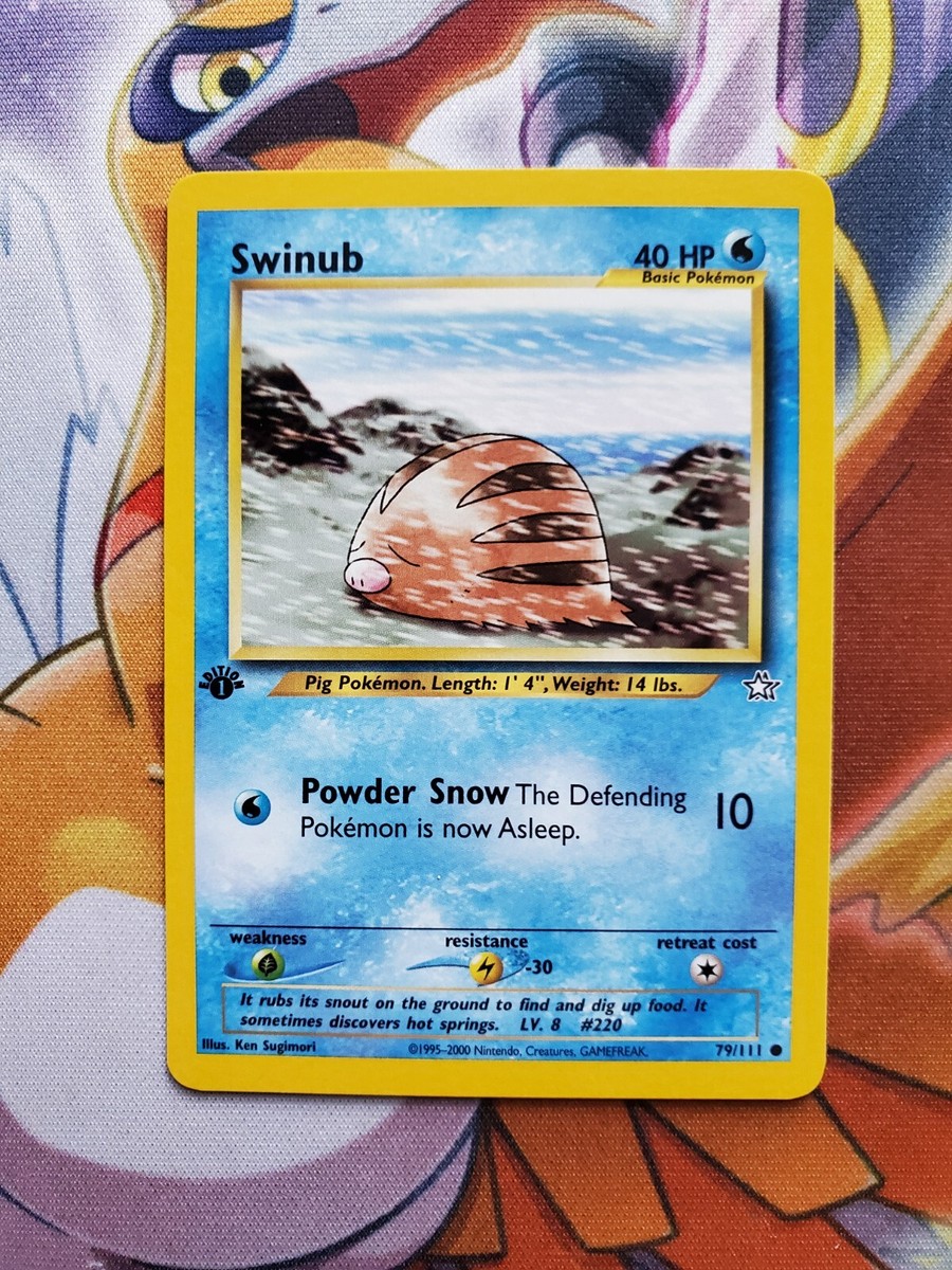 Swinub - 1st Edition - Pokemon - Non Holo - Non Graded - Neo Swinub - 1st Edition - Pokemon - Non Holo - Non Graded - Neo