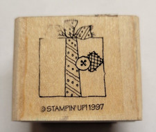 Wood/Rubber Stamp Holiday Present