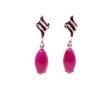 Ancienne 18ème 41/4ct rubis + boucles d'oreilles ancien celte druide magique poison peste gemme maléfique