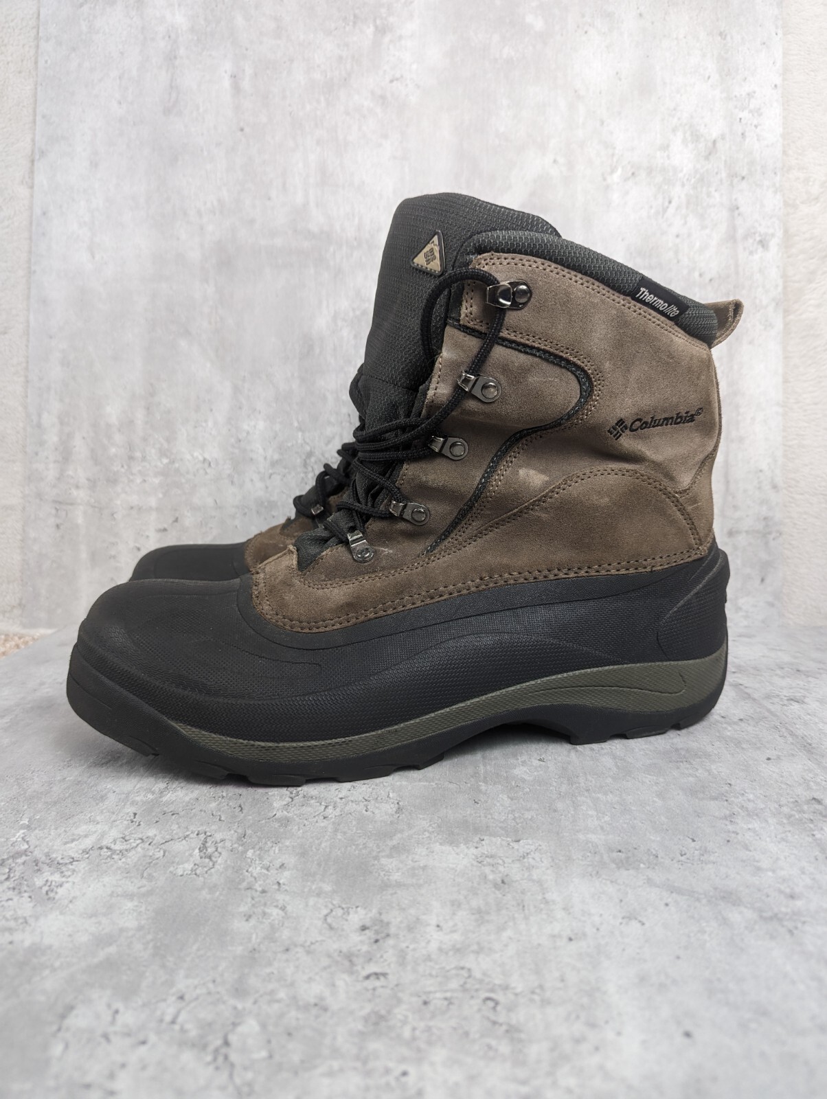 COLUMBIA MEN'S CASCADIAN SUMMIT LACE UP WATERPROOF WINTER BOOTS SIZE 14