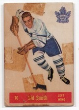 1X SID SMITH 1957 58 Parkhurst #10 P Toronto Maple Leafs