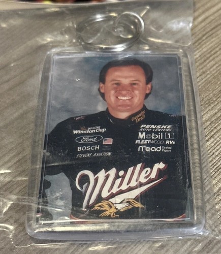 Officially Licensed Photo File Key Chains Rusty Wallace Miller Genuine 1995 New - Picture 3 of 4